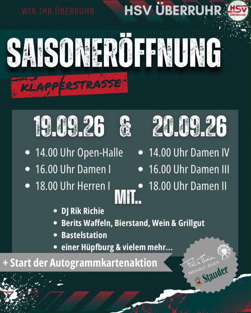 HSV Überruhr Saisoneröffnung 2026/2027